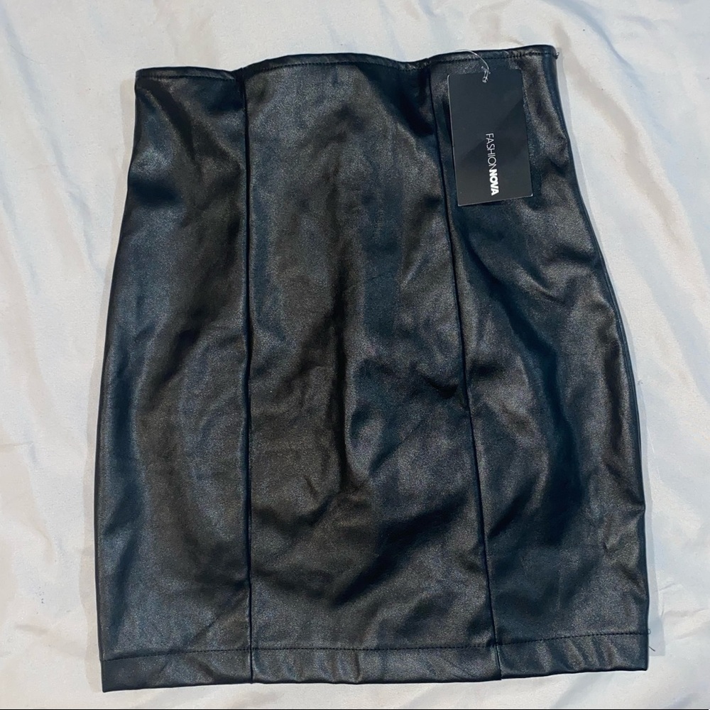 Black Leather Skirt